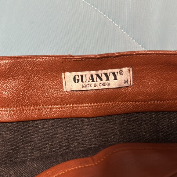 Amazon Brown Pleather Skirt - Picture 7 of 7